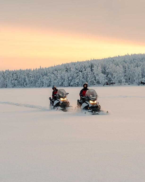 Snowmobile tour on private trails